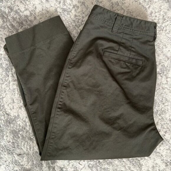 Northern Reflections Dark Green Town Fit Cropped Pants Sz 10 - Picture 2 of 10